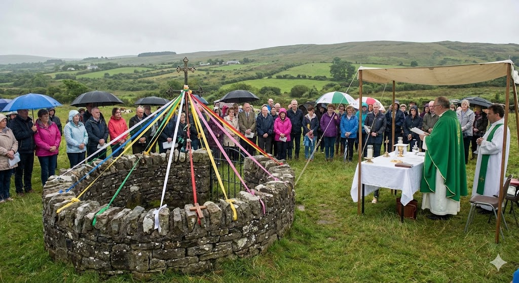 Mass at St Brigid’s Well
